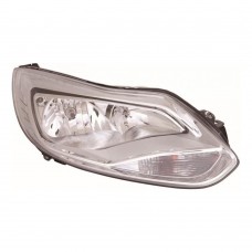 Ford Focus 2011-2014 Chrome Inner Halogen Head Lamp Unit Driver Side